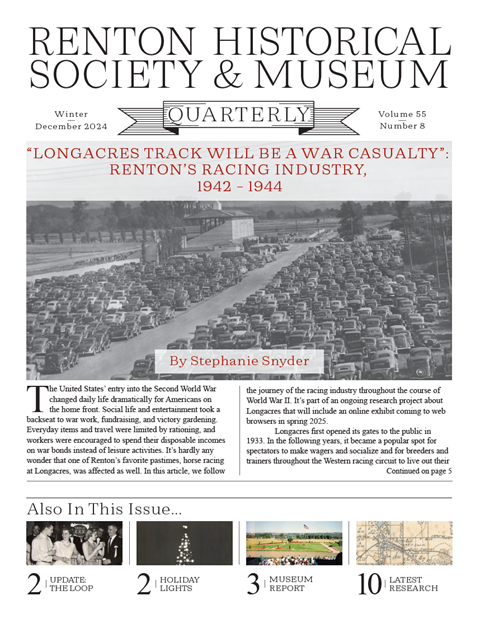 a screenshot of the Museum's quarterly newsletter from December 2024.