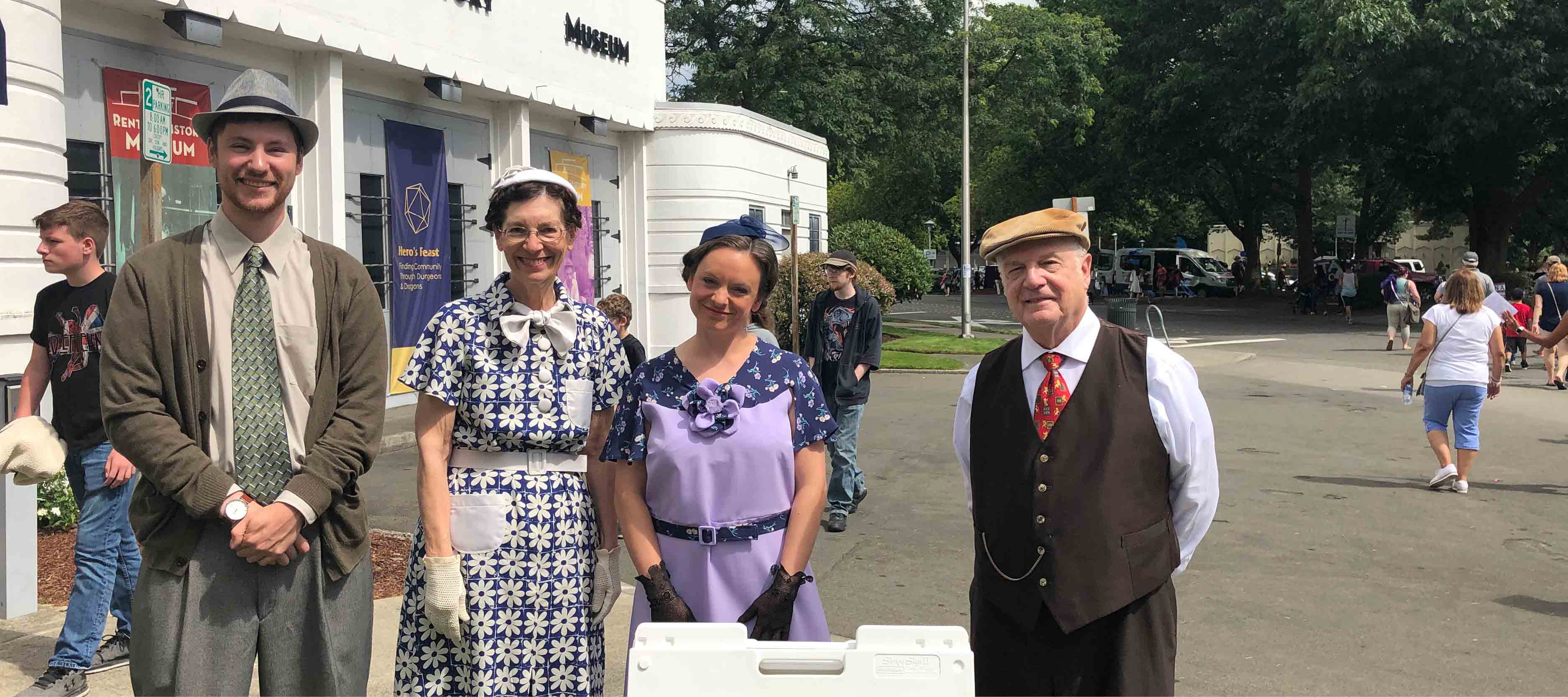 Actors from Renton History Live at Renton History Museum