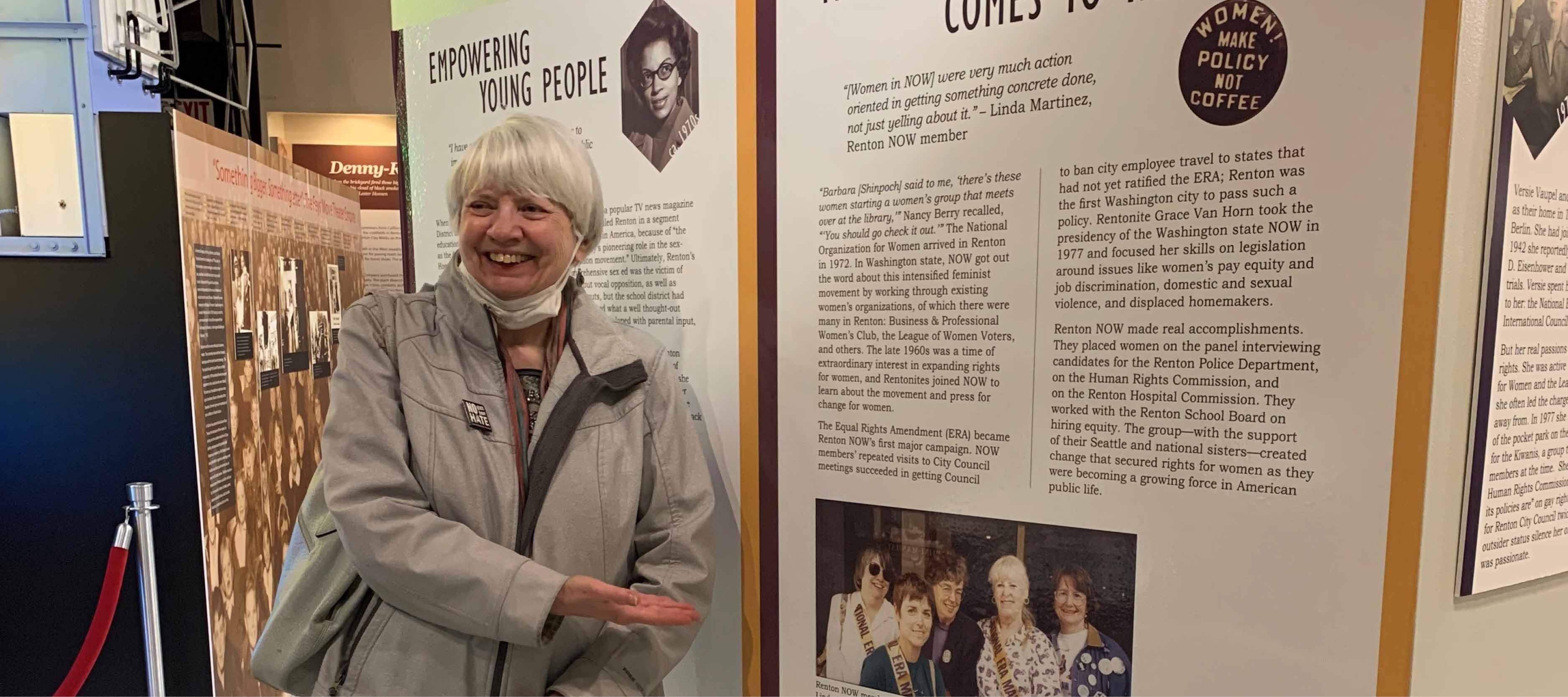 Women's history exhibit at Renton History Museum