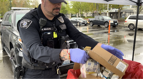 Officer loading bin