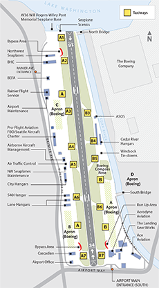 Renton Municipal Airport Map