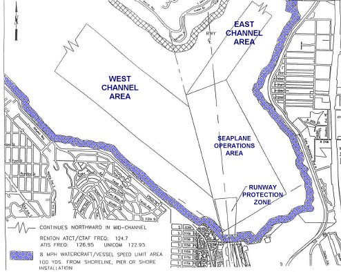 Map of Seaplane Operations Area