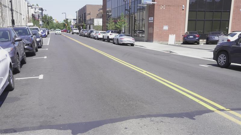 restriping of Williams Ave.