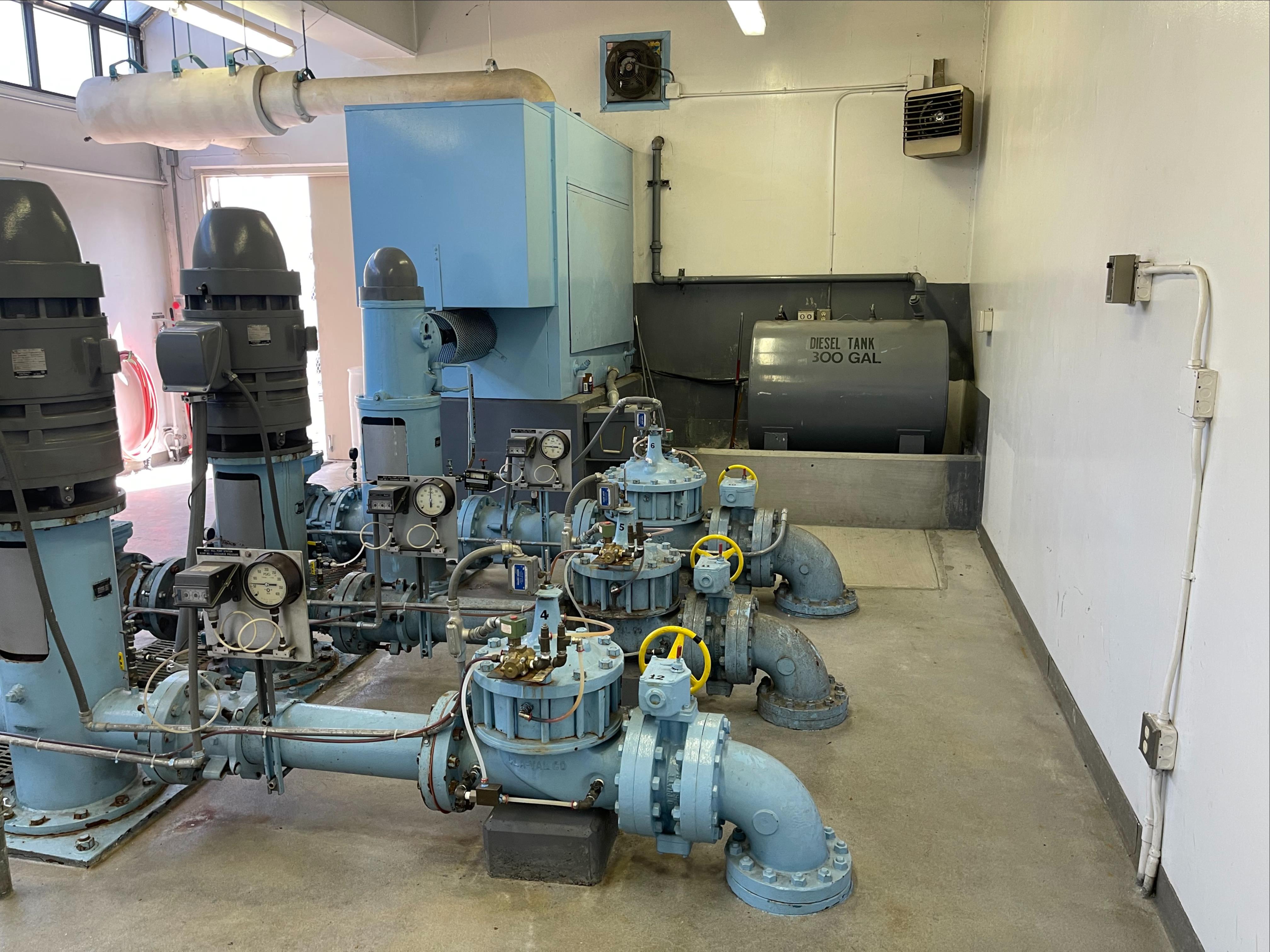 Existing booster pump station